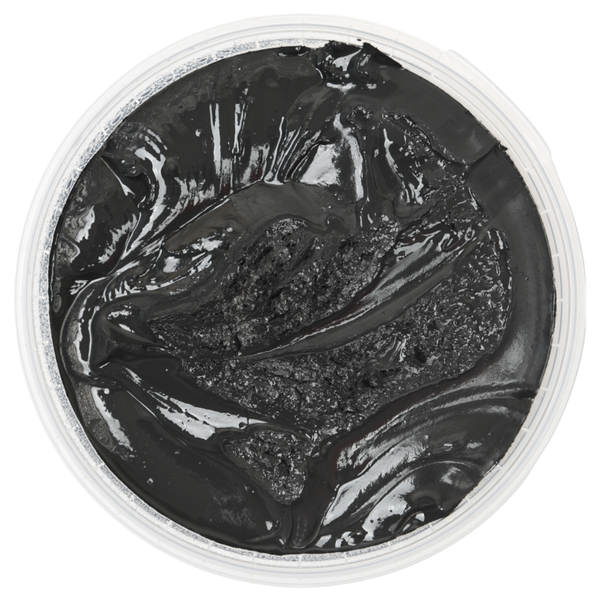 Schwarzer Dichtstoff in einem Behälter