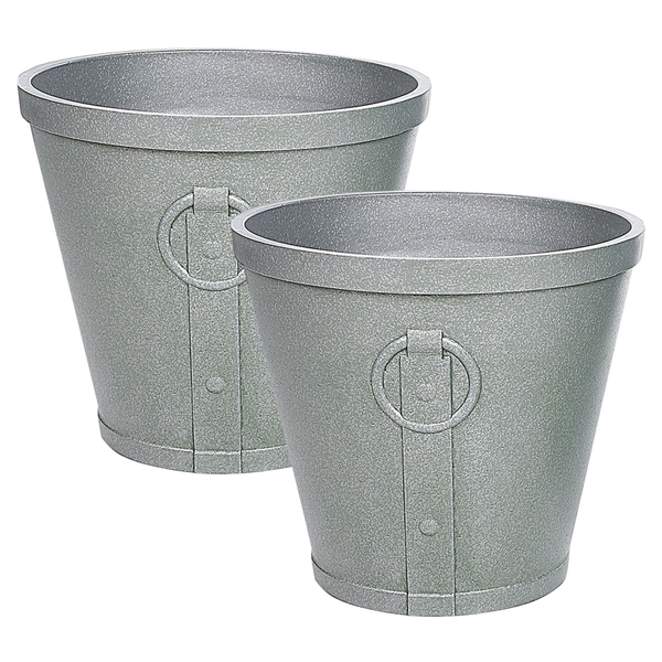 Blumenkübel VARI Stein 41 cm Grau