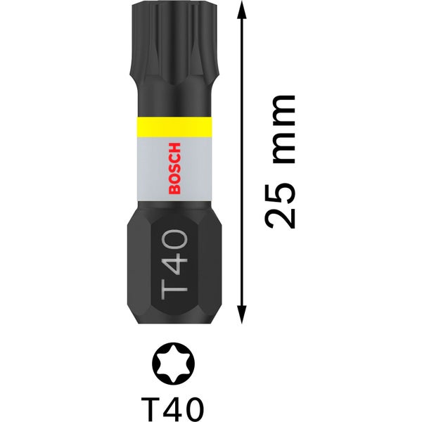 Bosch PRO Torx Impact Bit T40 25 mm 2-tlg. - 2608522478