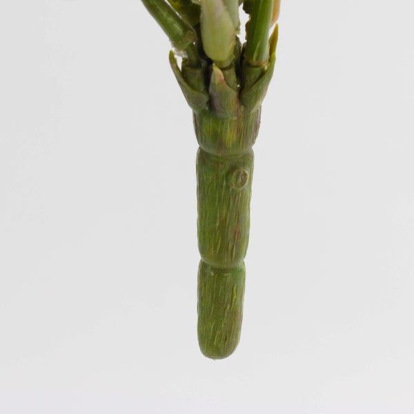 Künstliche Cordyline Blätter, Keulenlilie in Grün und Rot, realistische Kunstpflanze.