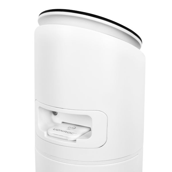 VONROC Hochwertiger Turmventilator – 110 cm – Inklusive Fernbedienung – 3 Geschwindigkeitsstufen – Schwenkfunktion – 15-Stunden-Timer – Weiß