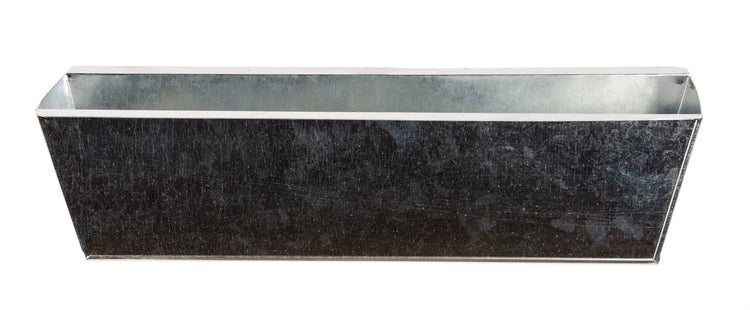 BigDean 12er Set Pflanzkasten Einsatz für Europalette - Zink / Silber - Blumenkasten Pflanzschale Paletten Pflanzenkasten