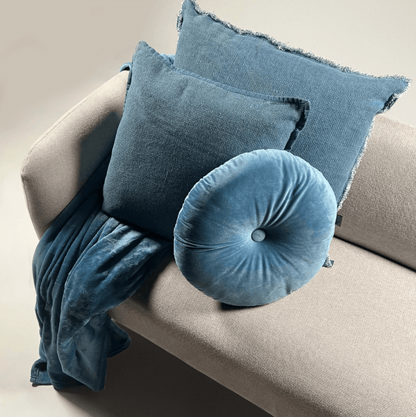 Burto Kissenbezug - Unifarben 60x60 cm, Blau