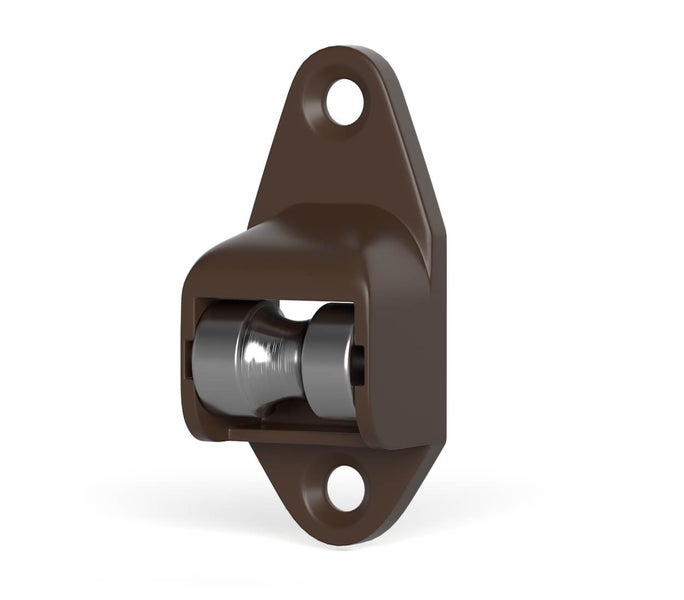 Rolloführung aus Kunststoff mit Metallrolle