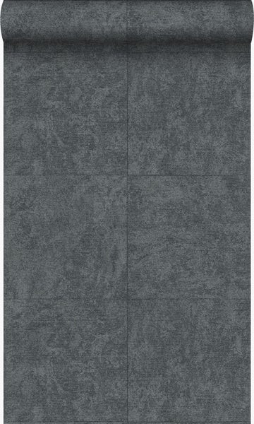 Origin Wallcoverings Tapete Stein-Optik Dunkelgrau - 53 cm x 10,05 m - 347413