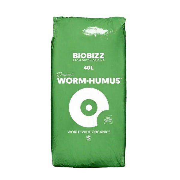 Biobizz Wurmhumus, 40 Liter Sack, organischer Bodenverbesserer aus 100 Prozent Regenwurmhumus.