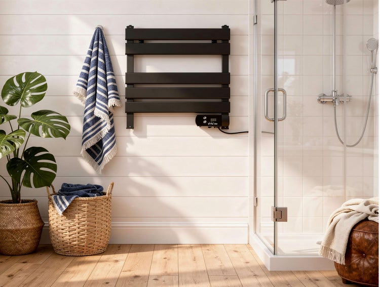 Elektrischer Handtuchwärmer zur Wandmontage