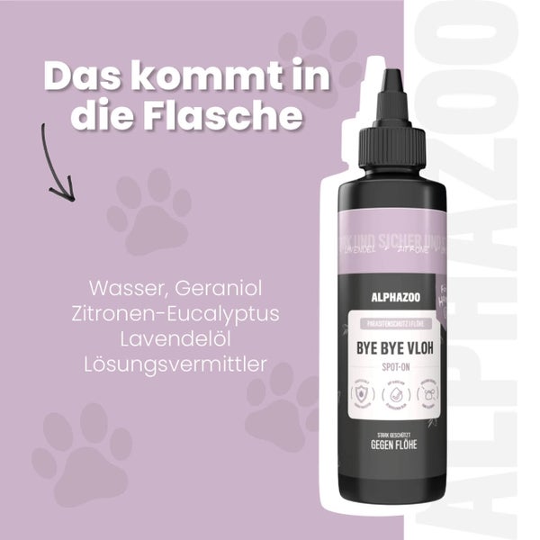 ALPHA ZOO Bye Bye Vloh Spot-On zur Parasitenabwehr bei Flöhen