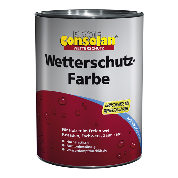 Dose Consolan Wetterschutzfarbe für Hölzer im Außenbereich