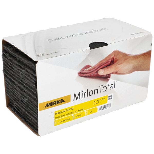 Mirka Mirlon Total 25 Stk Schleifvlies ExtraFine Korn 800 Schleifpads, Schleiffleece zum Anschleifen, Entrosten, Schleifen, Polieren von Holz, Metall, Kunststoff, Edelstahl