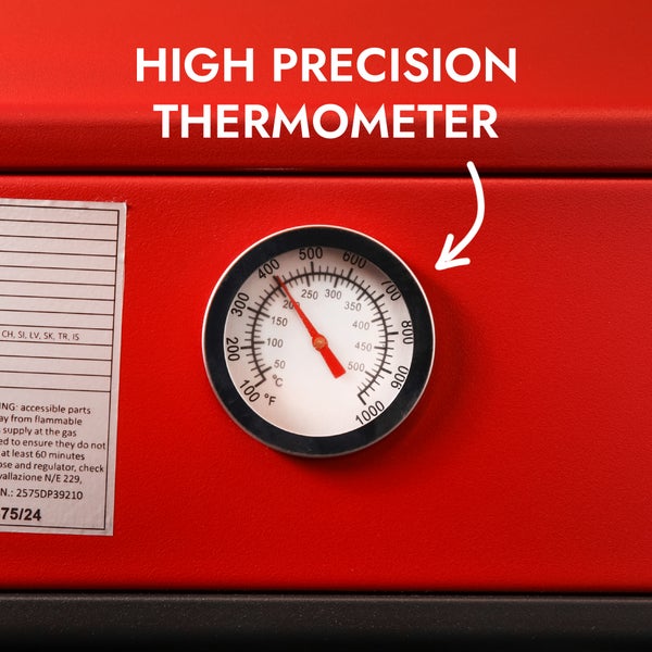 Nahaufnahme eines Präzisionsthermometers an einem Gerät
