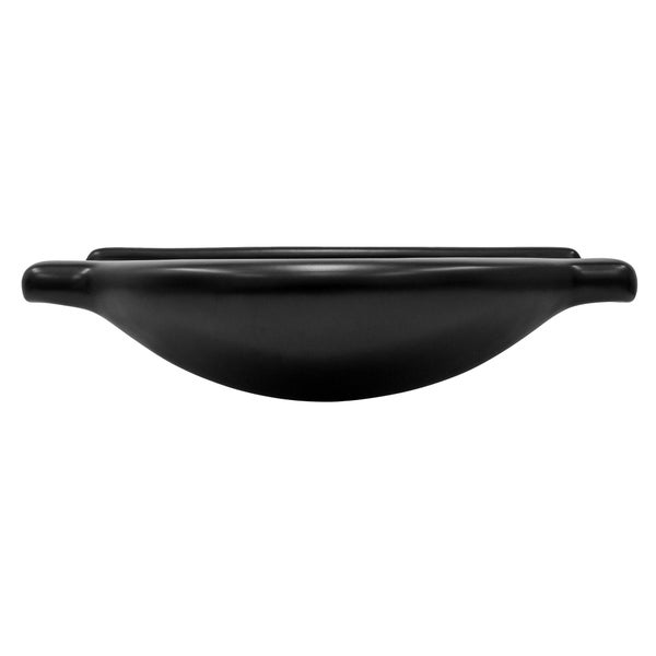 ML-Design Waschbecken Keramik Schwarz matt 77x50,5x22,5 cm Oval, Einbauwaschbecken mit Hahnloch, Überlauf, Aufsatzwaschbecken Einbauwaschtisch Waschschale Waschplatz Handwaschbecken, für Badezimmer