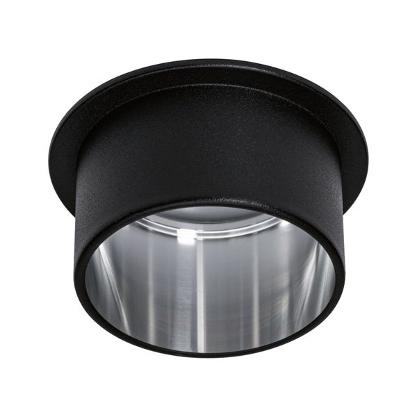 LED Einbauleuchte 3-Step-Dim Gil Coin IP44 rund 68mm Coin 6W 470lm 230V dimmbar 2700K Schwarz matt, Eisen gebürstet