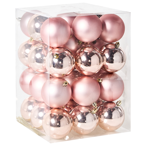 Verpackung mit Weihnachtskugeln