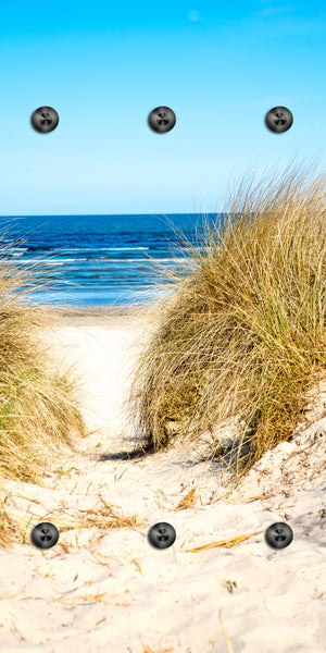Dünenlandschaft mit Sand und Meer