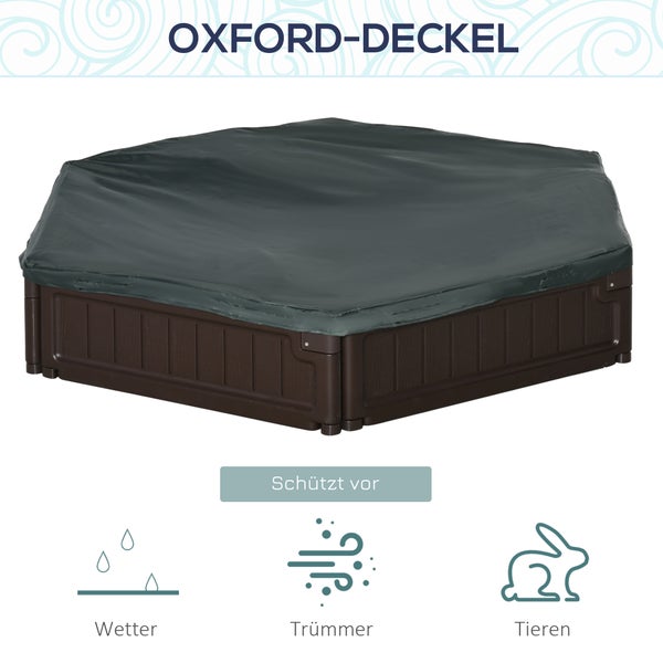 Oxford Abdeckung für Sandkasten zum Schutz vor Witterung, Trümmern und Tieren