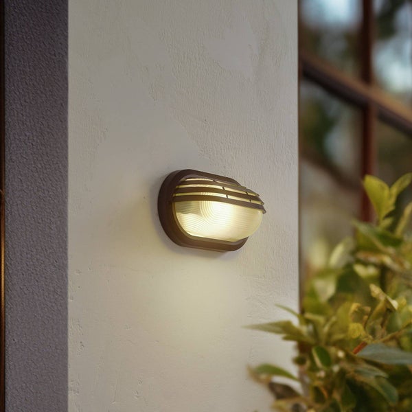 Lindby Wandleuchte außen Adita (spritzwassergeschützt (Modern) in Schwarz (1 flammig, E27) - Außenwandleuchten Wandlampe Led Außenlampe Outdoor für Außenwand/Hauswand