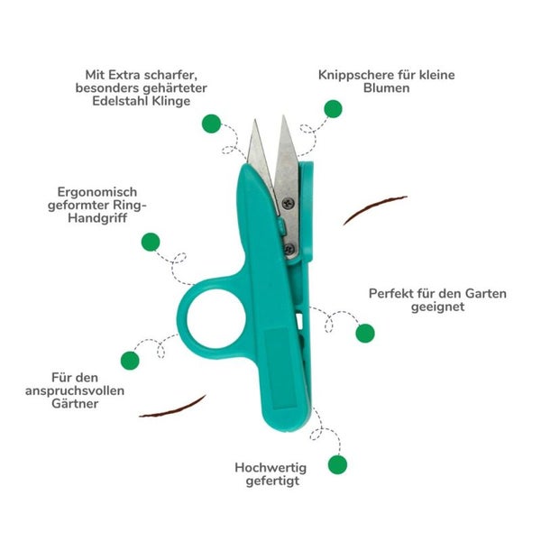 Gartenschere Knippschere – Präzise Blattschere mit ergonomischem Griff für Bonsai & Garten