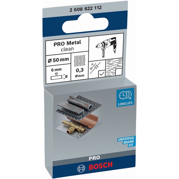 Bosch PRO Metal clean Scheibenbürste 50 x 0,30 mm gerader Schaft - 2608622112