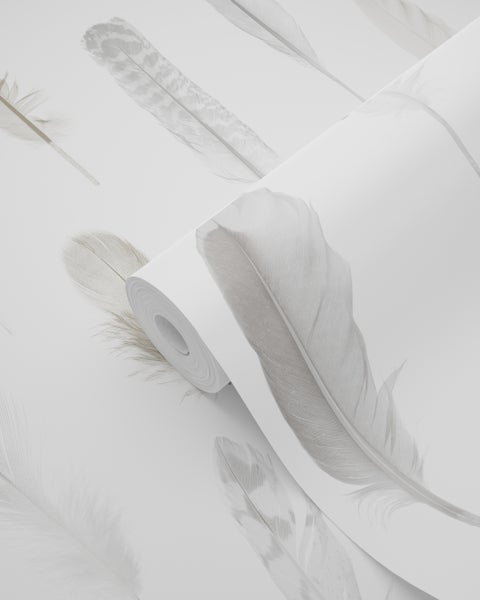 Tapete mit Federmuster