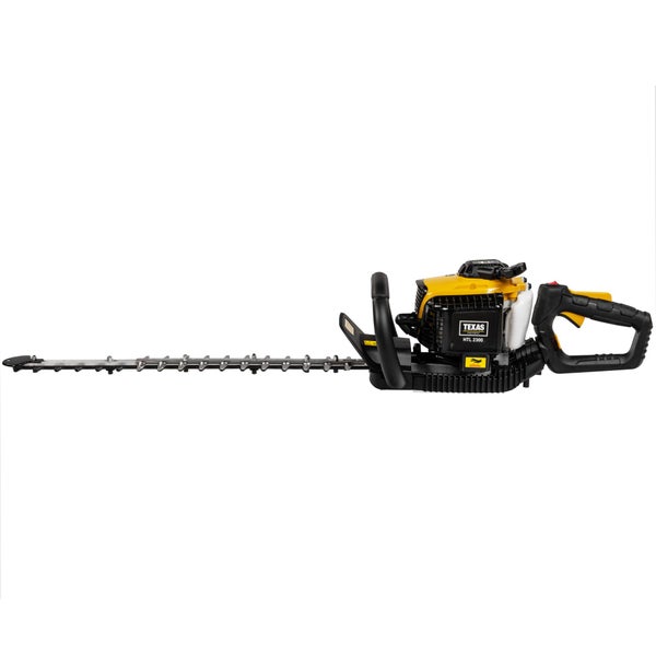 Benzin Heckenschere Texas HTL2300 – 56 cm Schnittlänge, 23 cm³ Motor, 2-Takt, Doppelklinge mit drehbarem Griff
