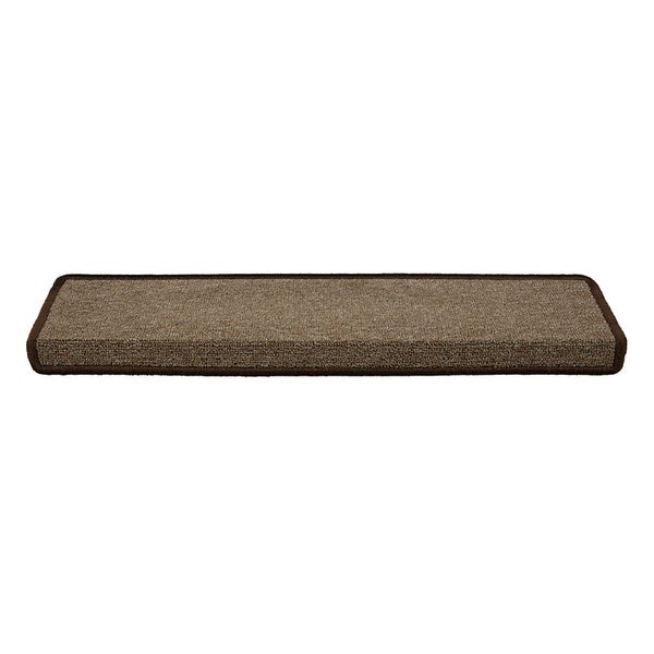 FLOORDIREKT Stufenmatte London - mit Umkettelung - Hellbraun - Rechteckig - 23,5 x 65 cm
