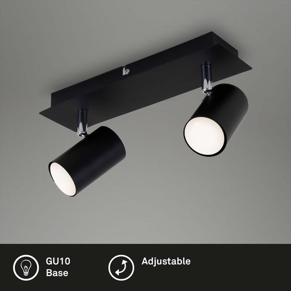 Deckenspot Schwenkbar Deckenlampe 2-flammig GU10 max. 40Watt Briloner