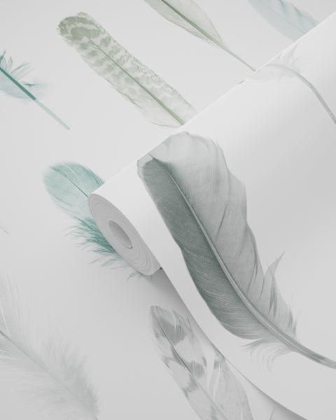 Tapetenrolle mit Federdesign