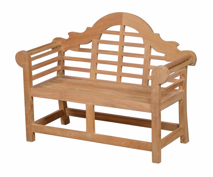 Teak Kinderbank 80 cm unbehandelt premium verspieltes Design