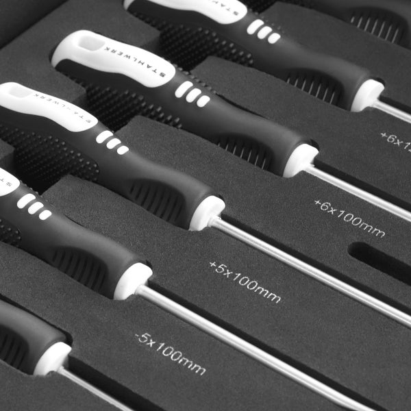 Stahlwerk Schraubendrehersatz im Werkzeugkasten