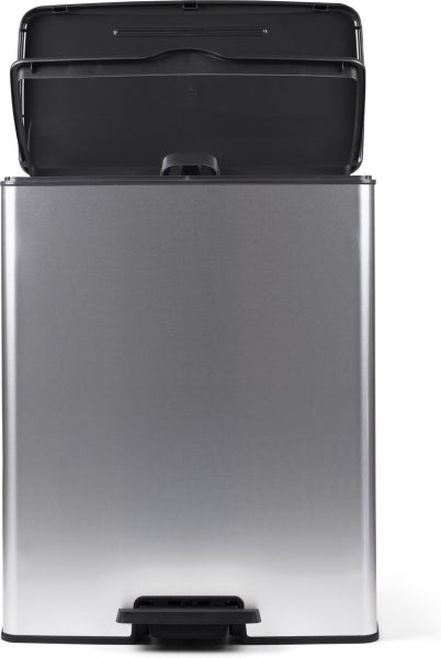 Curver Deco Bin Mülleimer - 65L- mit Pedal - metallic