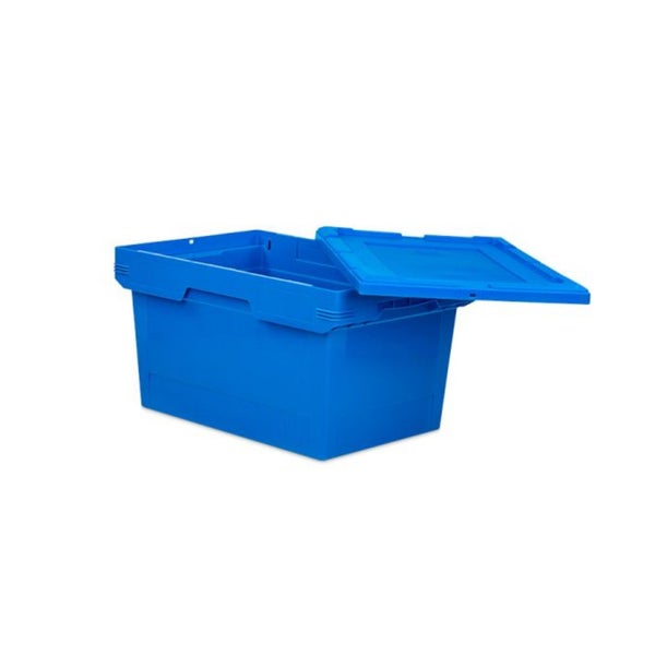 PROREGAL Conical Mehrweg-Stapelbehälter Blau HxBxT 27,3 x 40 x 60cm 47 Liter Lagerbox  Eurobox  Transportbox  Transportbehälter Stapelbehälter