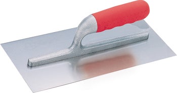 Glättekelle mit Metallblatt und ergonomischem Kunststoffgriff für präzises Arbeiten im Trockenbau oder beim Verputzen