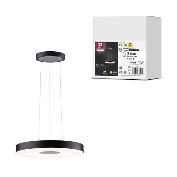 Paulmann Circula LED Deckenleuchte mit Bewegungsmelder in runder Form für den Außenbereich inklusive Produktverpackung