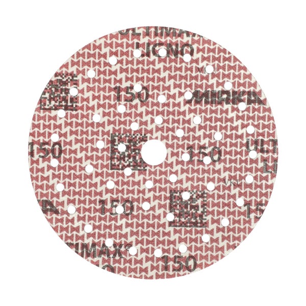 Mirka Ultimax Ligno Ø 150mm Schleifscheiben Klett Multifit / Korn 150 / 100 Stück / Multi-Lochung / zum Schleifen von Holzoberflächen