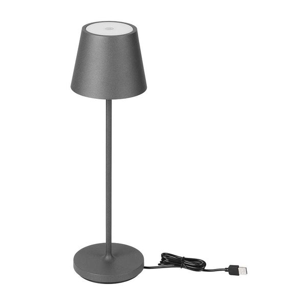 Tischlampen zum kabellosen Aufladen - Grau - IP54 - 2W - 200 Lumen - 3000K