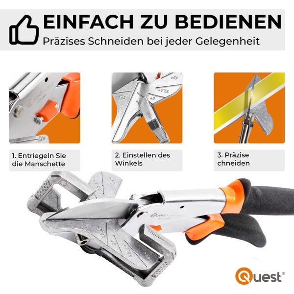 Quest Profile Winkelschneider mit Bedienungsanleitung