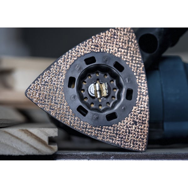Bosch Expert Sanding Plate AVZ 90 RT4 Starlock Schleifplatte für Multifunktionswerkzeuge 40 x 90 mm - 2608900047