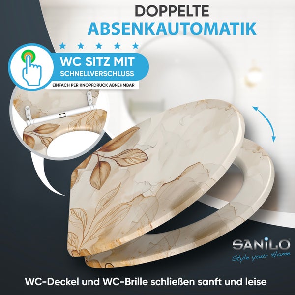 WC-Sitz mit Absenkautomatik & Top Fix Faylora