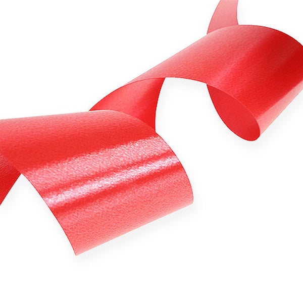 Dekoratives rotes Geschenkband