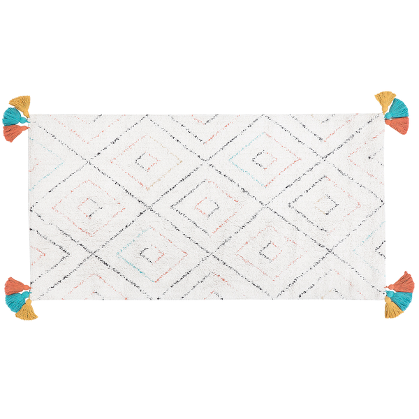 Abmessungen eines Teppichs: 80 cm breit und 150 cm lang