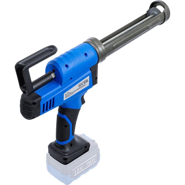 Anwendung einer Akku-Kartuschenpistole zum Verfugen von Treppenstufen