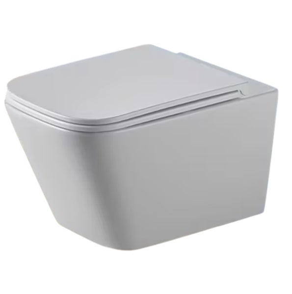 Wand-Tiefspül-WC aus Keramik mit WC-Sitz