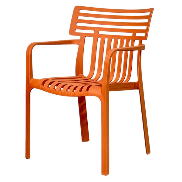 Gartenstuhl aus Kunststoff mit Armlehnen