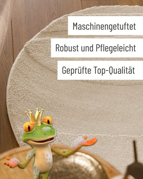 Maschinengeftufteter Teppich, robust und pflegeleicht, geprüfte Top-Qualität.