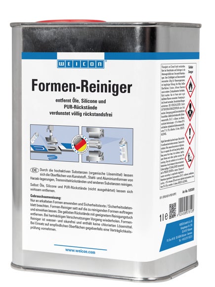 WEICON Formenreiniger | Spezialreiniger für Wachs, Silikone und Öle | 1 L | farblos, transparent