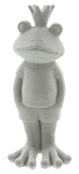 FRANK FLECHTWAREN | Froschkönig Stone, BETON, 17 x 13 x 39 cm