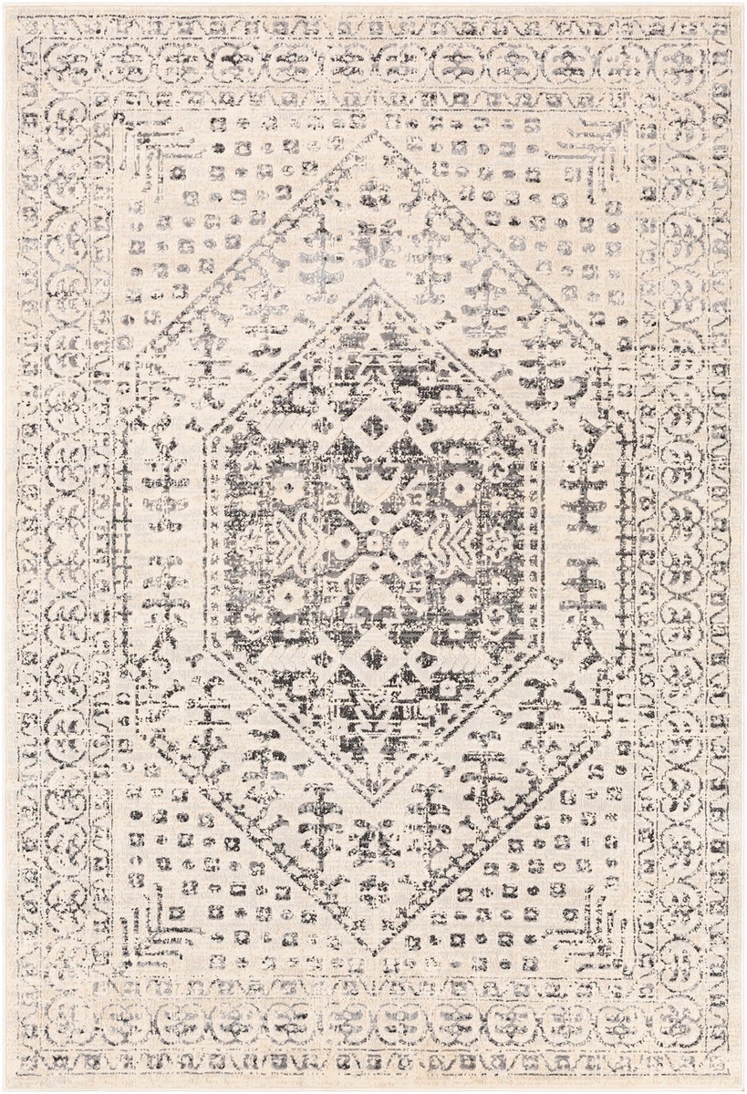 Vintage Orientalischer Teppich - Beige/Grau - 160x220cm - CALIX