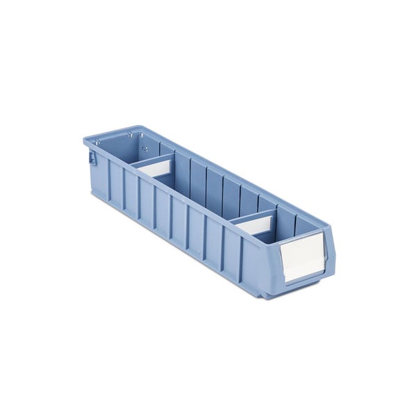 PROREGAL Regalkasten 500 SN Mit Etikett und Schutzhaube HxBxT 9 x 11,7 x 50 cm 3,5 Liter Sichtlagerkasten Sortimentskasten Sortimentsbox Kleinteilebox