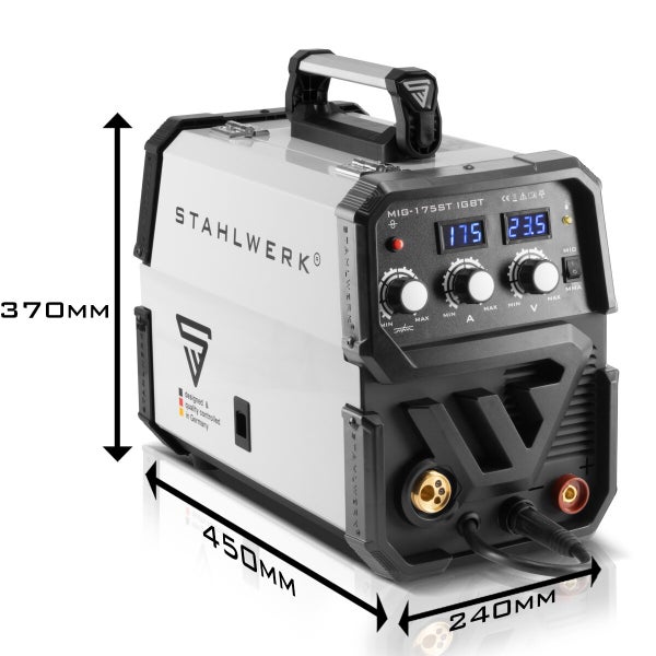 STAHLWERK Schutzgas Schweißgerät MIG MAG 175 ST IGBT Vollausstattung 175 Ampere